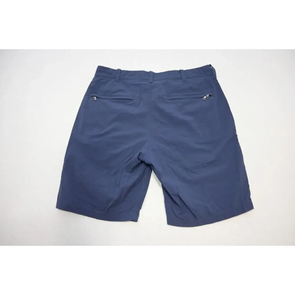 J Crew‎ Golf Shorts Shorts Performance Wicking Stretch Blue Flat Mens Size 30